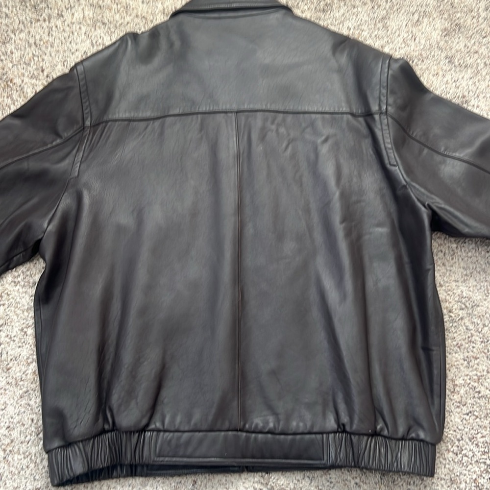 Men’s Leather jacket Dark Chocolate Brown with 2 inside pockets - Picture 5 of 6
